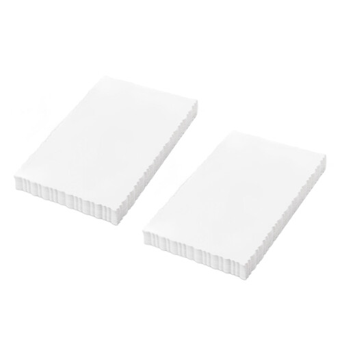100 Stück weißes Kartonpapier mit Spitzendesign, 2