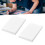 100 Stück weißes Kartonpapier mit Spitzendesign, 12