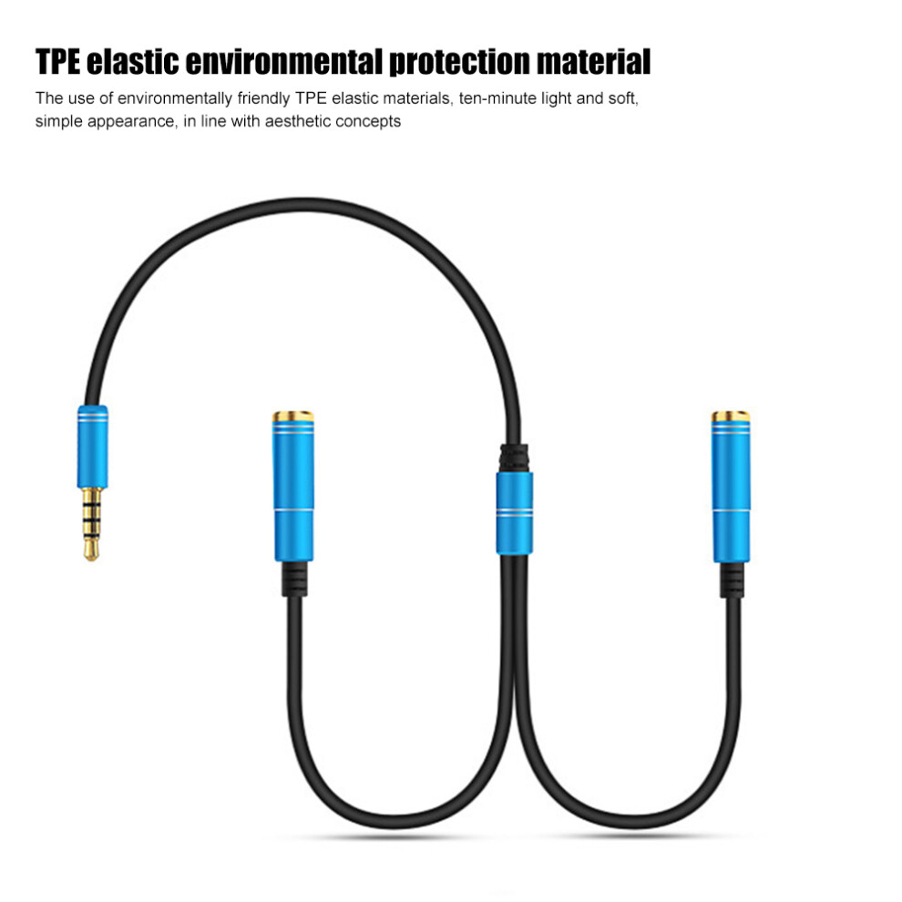 3,5-Mm-Audio-Splitterkabel, 3,5-Mm-Stecker Auf 2 8141948285660