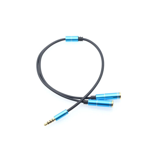 3,5-mm-Audio-Splitterkabel, 3,5-mm-Stecker auf 2 2