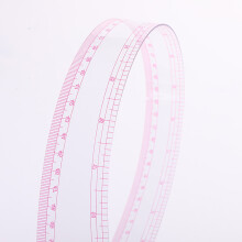 7-teiliges Kurvenlineal-Set, hohe Transparenz,
