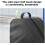 Ice Skate Bag, Breathable Skate Storage Bag, Adjustable Shoulder Strap Black 5