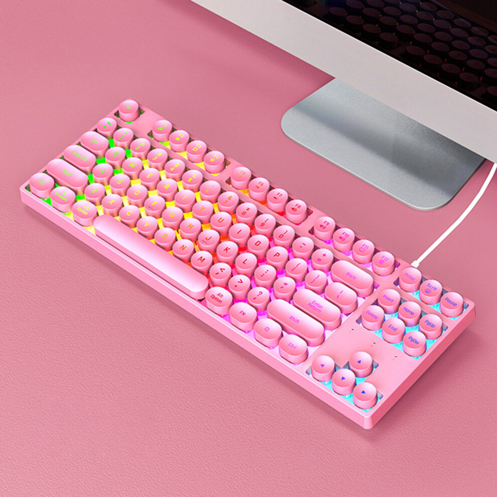Gaming-Tastatur, Usb, Rund, 87 Tasten, Bunt, 8141948253324