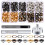 4 mm Ösen-Set, 4 Farben, 280 Ösen-Sets mit 12
