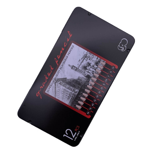 12-teiliges Zeichenstift-Set, sicher, 2