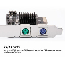 PCIe-zu-PS/2-Adapterkarte, MCS9990CV-Chip,