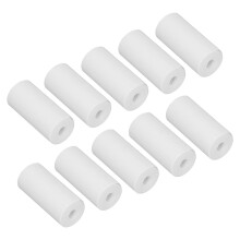 10 Stück bedruckbare Papierrollen, weiß,