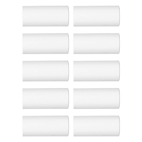 10 Stück bedruckbare Papierrollen, weiß, 2
