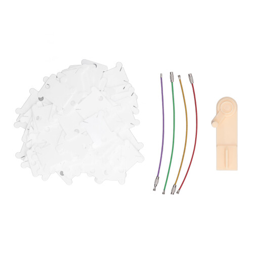 100 Stück Kunststoff-Garnspulen mit manuellem 1