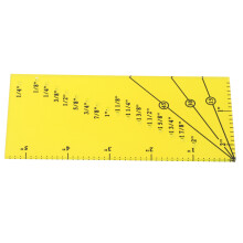 Hellgelbe magnetische Nahtführung,