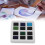 12-teiliges Aquarellfarben-Set, dunkle Farbe, 10