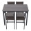 Living And Home 5-Piece Dining Table and Chairs Set, Grey 2