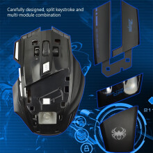ZELOTES T-80 Gaming-Maus, 7200