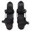 Ein Paar Mini-Kurzski-Skates, schwarz, einfache 3