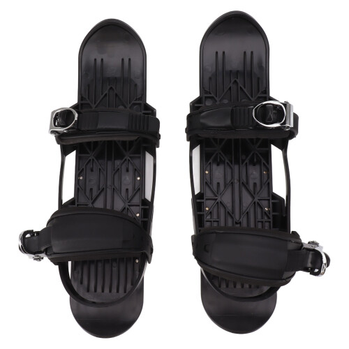 Ein Paar Mini-Kurzski-Skates, schwarz, einfache 2