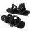 Ein Paar Mini-Kurzski-Skates, schwarz, einfache 10