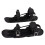 Ein Paar Mini-Kurzski-Skates, schwarz, einfache 7