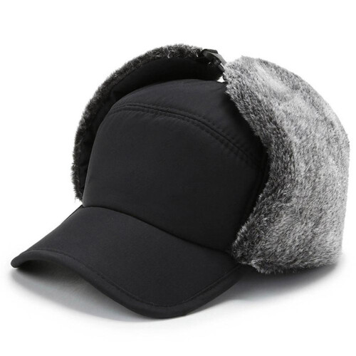 Wintermütze Beanie mit Gesichtsschutz, dickes,