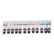 12-teiliges Ölfarben-Set, satte, lebendige Farben,