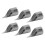 6-teiliger Finger-Revers-Angler, Edelstahl, 10