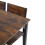 Living And Home 5-Piece Dining Table and Chairs Set, Dark Brown 4
