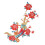 Blumenaufnäher, Phönixblumen, chinesischer Stil, 7