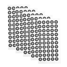 5 Sheets Reflective Markings 3D Scanner Marker Dot Marker Sticker Reflective Marking Dots 3D Marker Scan Print Sticker Scanner Dots Black The Pet