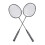 1 Paar Badmintonschläger-Set, leichte 10