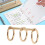 Binderringe Wiederverwendbare 3-Loch-galvanisierte 12