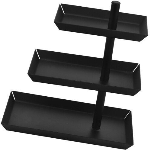Stilvoller Süßigkeiten-Display-Halter,-Schwarz