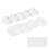 100 Sets Blanko-Abzeichen-Set, 25 mm, transparent, 11