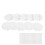 100 Sets Blanko-Abzeichen-Set, 25 mm, transparent, 4