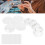 100 Sets Blanko-Abzeichen-Set, 25 mm, transparent, 13