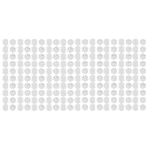 100 Sets Blanko-Abzeichen-Set, 25 mm, transparent, 1
