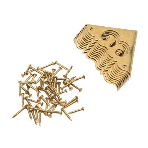10 Stück Metall-Eckenschutz, Vintage-Design, 2