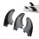 3Pcs Surfbrett Flossen PVC Quick Release Ersatz 12