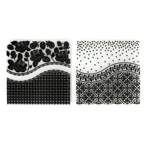 2 Stück Prägeordner, einzigartiges Design, konkave 1
