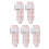 5Pcs Parallel Stich Nähfuß Kunststoff Klar 3