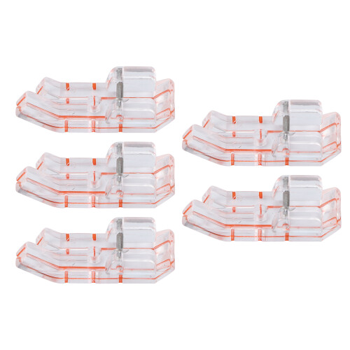 5Pcs Parallel Stich Nähfuß Kunststoff Klar