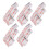 5Pcs Parallel Stich Nähfuß Kunststoff Klar 4