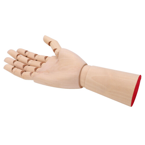 Hölzernes Handmodell, flexible Finger, beweglich, 2