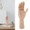Hölzernes Handmodell, flexible Finger, beweglich, 12