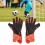 2 Stück Fußballhandschuhe, Nylon, 13