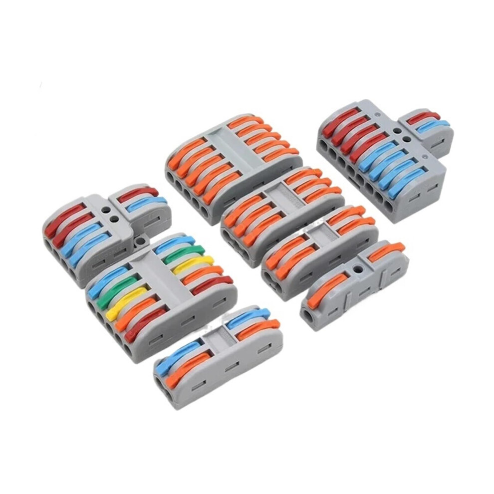 1100Pcs Quick Wire Connectors Compact Splicing Wiring Cable Connection 0.084.0Mm2 Pushin Conductor Terminal Block(Pct11,One Size) 9426802031287