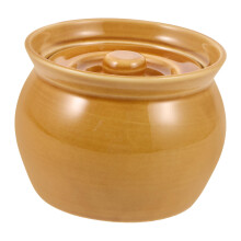 Ceramic casserole dish Small casserole pot With lid Steam soup bowl Versatile For soups desserts