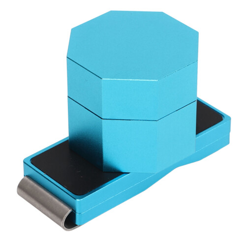 Billard-Kreidekoffer-Set, achteckig, magnetisch, 2
