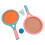 Badmintonschläger für Kinder, rutschfest, 3