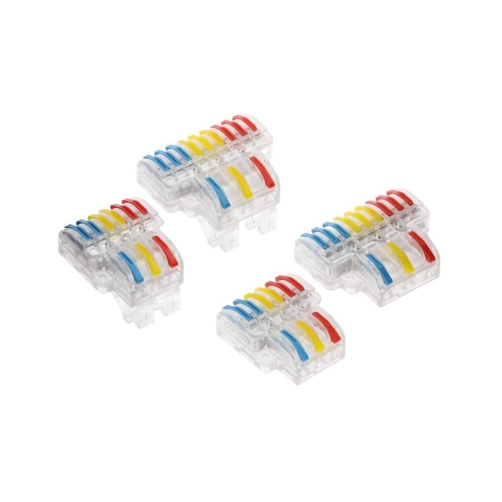 Quick Wire Connector Pct Spl Wiring Cable Connectors Pushin Conductor Terminal Block Led Light Electrical Splitter Lt633 933(Lt933d,One Size) 9365049531306