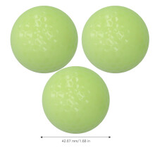 6 teile/satz Leucht Golf Ball Doppel Schicht Nacht