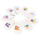 9Pcs Golf Eisen Kopf Abdeckung Set PU Leder 10